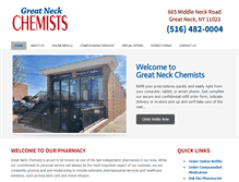Tablet Screenshot of greatneckchemists.com